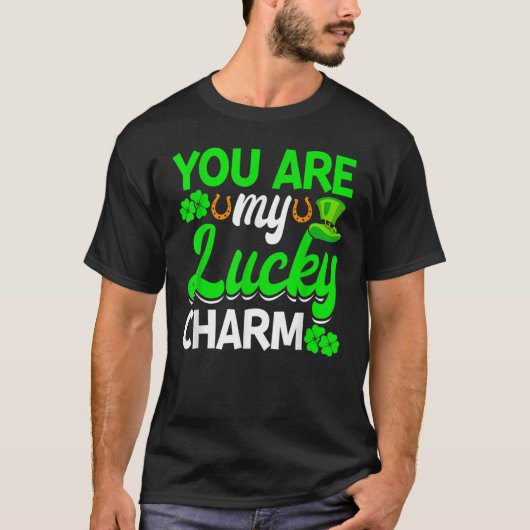 T-shirt Vous êtes Mon Chic Charmant Shamrock St Patrick's (Devant)