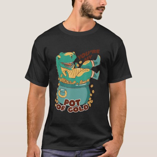 T-shirt Vous êtes mon pot de cash rex à Leprechauns Pot Ir (Devant)