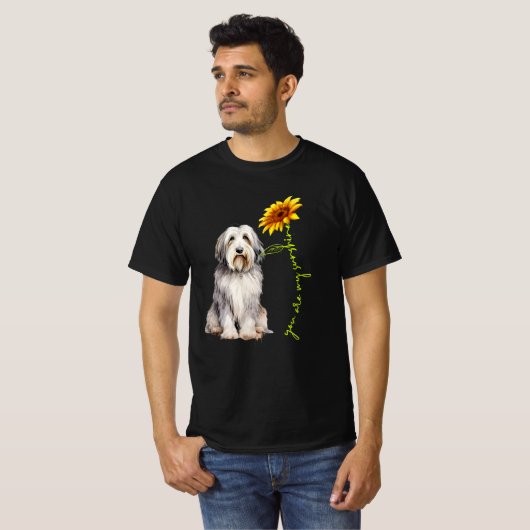 T-shirt Vous Êtes Mon Sunshine Cute Bearé Collie (Devant entier)