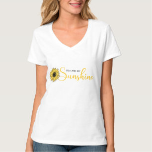 T-shirt Vous Êtes Mon Sunshine Sunflower Art