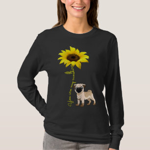 T-shirt Vous Êtes Mon Sunshine Sunflower Cute Carlin Amour