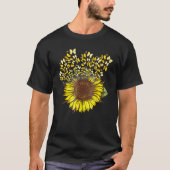 T-shirt Vous Êtes Mon Sunshine Tournesol Et Papillons (Devant)