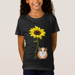 T-Shirt Vous Êtes Mon Sunshine Tournesol Guinée Pig Mama