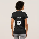 T-shirt Vous êtes parfait Fun Blanc moderne visage plat (Dos entier)