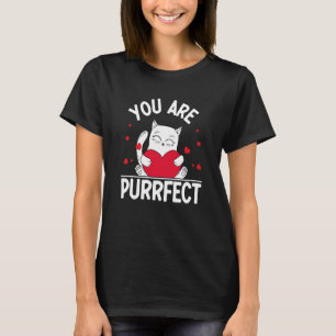 T-shirt Vous êtes parfait Valentine's Day Kitty Cat
