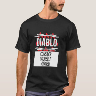 T-shirt Vous êtes prévenus Groupe de Diablo Hot Sauce Co