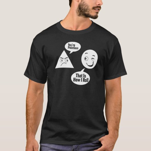 T-shirt Vous Êtes Sans Point Triangle Cercle Funny Math Te (Devant)