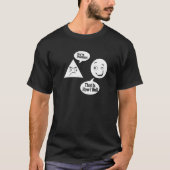 T-shirt Vous Êtes Sans Point Triangle Cercle Funny Math Te (Devant)