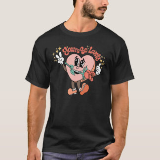 T-shirt Vous êtes si Lovely Hearts Rose Super Happy Valent