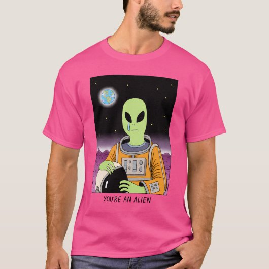 T-shirt Vous Êtes Un Alien (Devant)