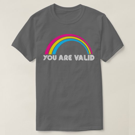 T-shirt Vous Êtes Valide Pansexual LGBT Pride Lgbtq Pride  (Design devant)