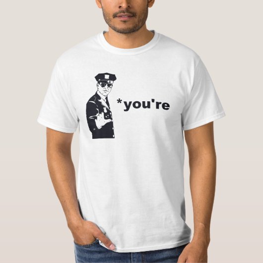 T-shirt Vous êtes votre police de grammaire (Devant)