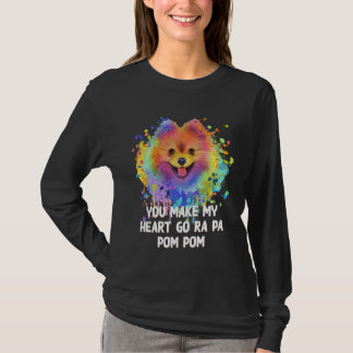 T-shirt Vous faites battre mon cœur Ra Pa Pom Pom drôle de