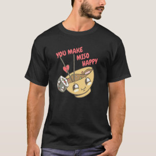 T-shirt Vous Faites Miso Happy Sushi Cuisine Japonaise Pou