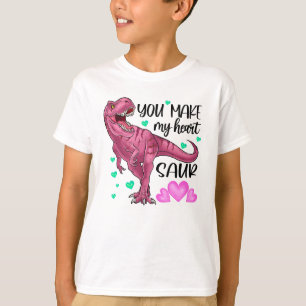 T-shirt Vous faites mon coeur Saur Dinosaur Saint Valentin