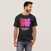 T-shirt Vous Gummy Fete Drôle Candy Pun Dark BG (Devant entier)