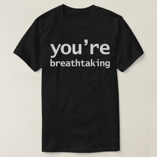 T-shirt Vous Impressionnante Typographie Minimale Texte Bl (Design devant)