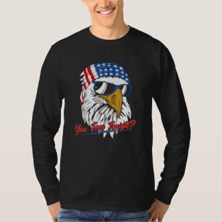 T-shirt Vous Libérez Ce Soir Bald Eagle Drapeau Américain