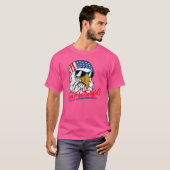 T-shirt Vous Libérez Ce Soir Bald Eagle Drapeau Américain  (Devant entier)
