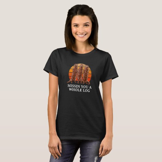 T-shirt Vous Manquez Une Otter À Humour De Loutres À Bois (Devant entier)