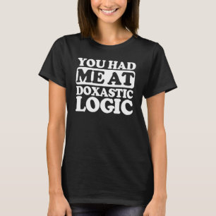 T-shirt Vous M'Avez Eu À Doxastic Logic