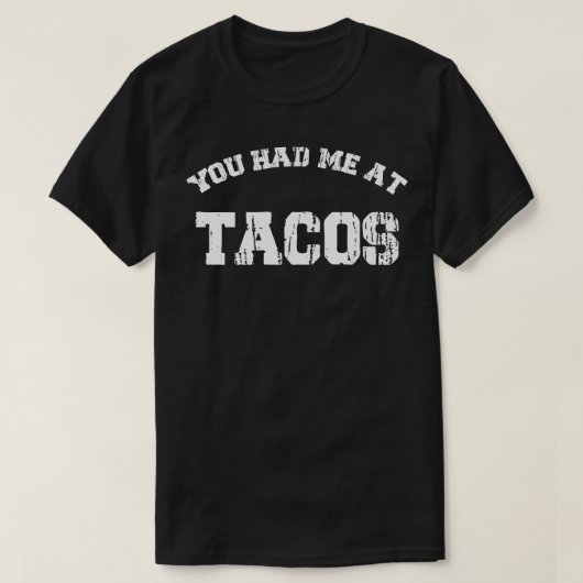 T-shirt Vous M'Avez Eu À Tacos Retro Tacos Drôle Conceptio (Design devant)
