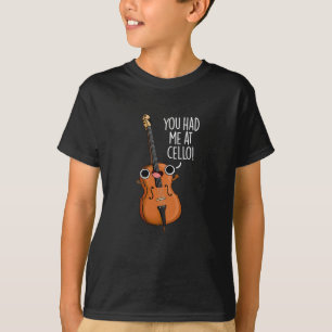 T-shirt Vous M'Avez Eu Au Cello Funny Music Pun Dark BG