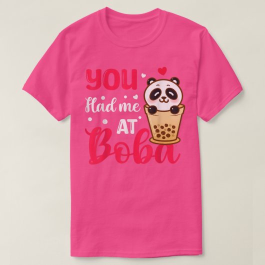T-shirt Vous M'Avez Eu Chez Boba Cute Kawaii Bubble Tea Do (Design devant)