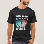 T-shirt Vous M'Avez Eu Chez Boba Millk Tea Cute Kawaii Asi (Devant)
