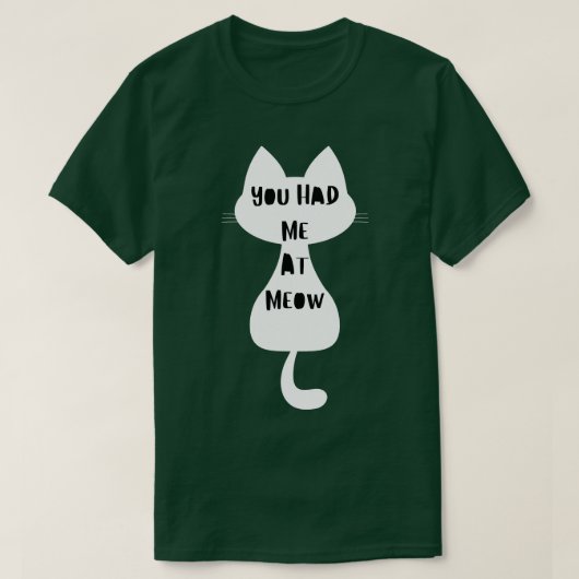 T-shirt Vous M'Avez Eu Chez Meow Drôle Amoureux des chats  (Design devant)