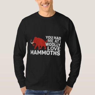 T-shirt Vous m'aviez à Je T'aime Laineux Mammouths Préhist