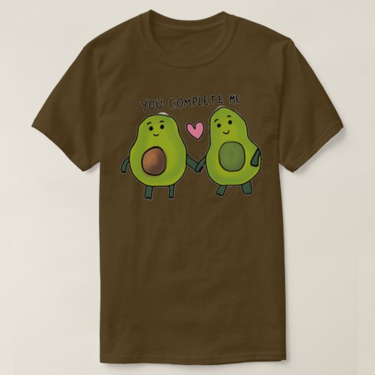 T-shirt vous me complétez avocado 2 (Design devant)