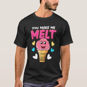T-shirt Vous Me Faites Fondre Drôle Été Kawaii Ice Creme P