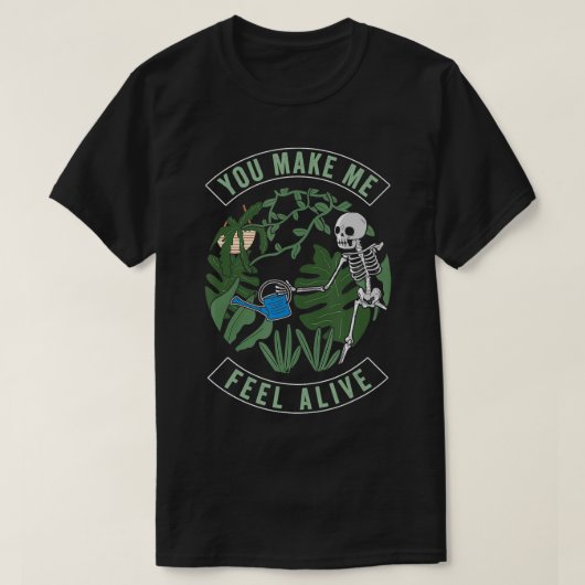 T-shirt Vous Me Faites Me Sentir Vivant Halloween Crâne Dr (Design devant)