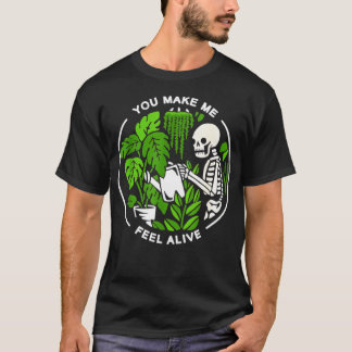 T-shirt Vous Me Faites Me Sentir Vivant Jardin Du Squelett