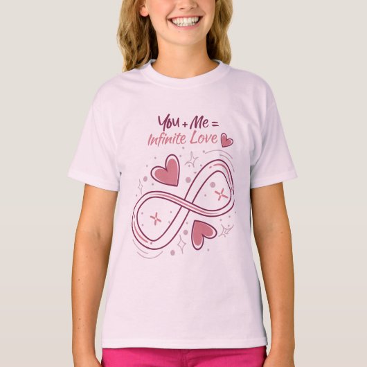 T-shirt Vous + Moi = Amour Infini (Devant)