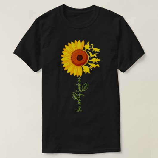T-shirt Vous Mon Sunshine Dinosaure Tournesol TRex Dino Lo (Design devant)