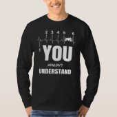 T-shirt Vous ne comprendriez pas 1 Down 5 Up Gearbox Heart (Devant)
