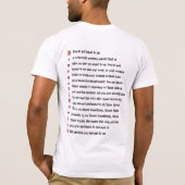 T-shirt Vous ne devez pas être… (Dos)
