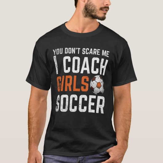 T-shirt Vous ne me faites pas peur J'Entraîne Filles Footb (Devant)