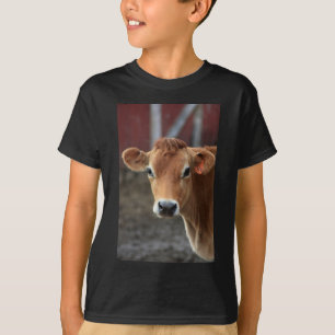 T-shirt Vous ne me pensez pas suis jolie vache du Jersey