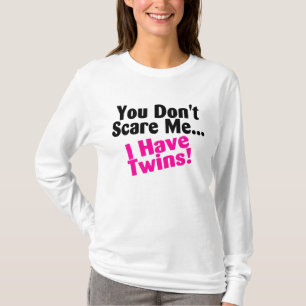 T-shirt Vous ne m'effrayez pas que j'ai le noir rose de