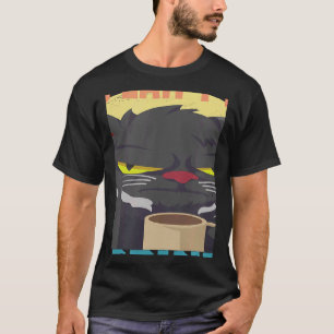 T-shirt vous ne pouvez pas acheter bonheur chat café dire