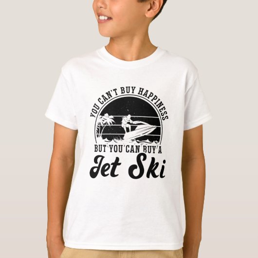 T-shirt Vous ne pouvez pas acheter Happiness Jet Ski Jet S (Devant)