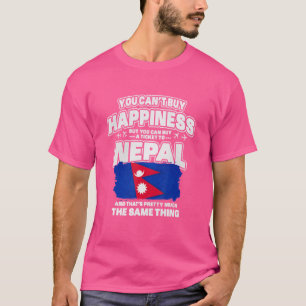 T-shirt Vous ne pouvez pas acheter le bonheur mais vous po