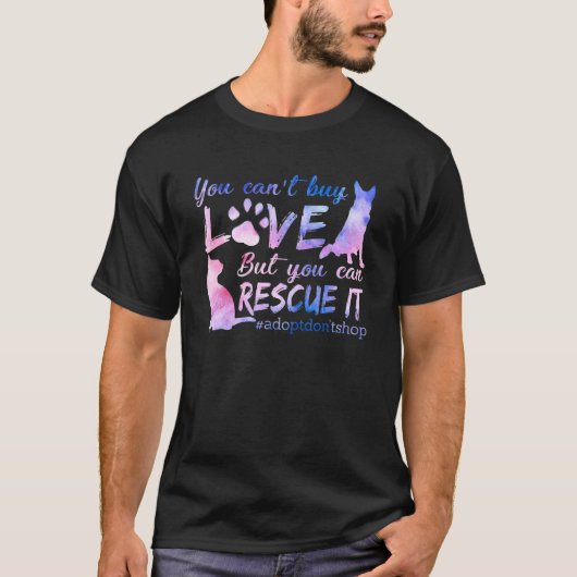 T-shirt Vous ne pouvez pas acheter Love Tie Dye Chien Chat (Devant)