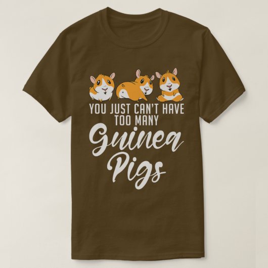 T-shirt Vous ne pouvez pas avoir trop de cochons mignons d (Design devant)