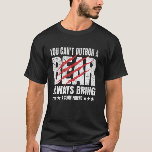 T-shirt Vous ne pouvez pas étouffer un ours toujours appor (Devant)