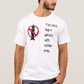 T-shirt Vous ne pouvez pas étreindre une personne avec les