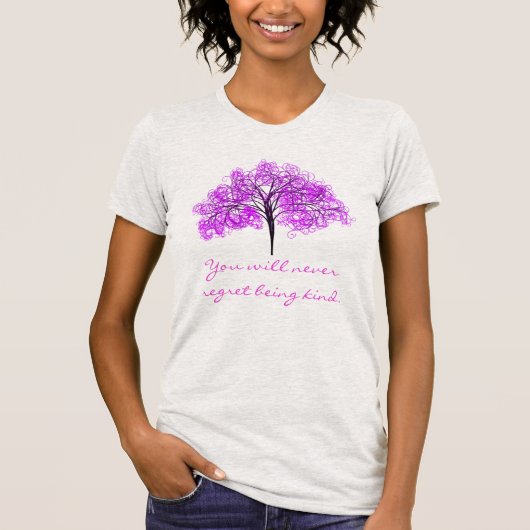 T-shirt "Vous ne regretterez jamais d'être arbre aimable" (Devant)